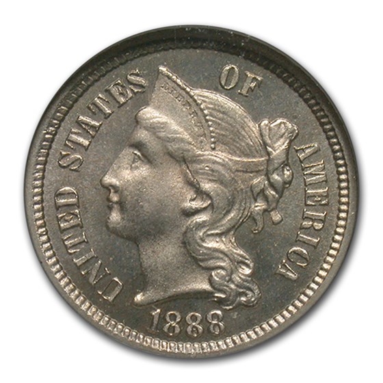 1888 Three Cent Nickel PF-66 NGC 1888 Three Cent Nickel PF-66 NGC